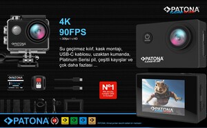 Patona 4235 Platinum Life SL3 Aksiyon Kamera - Thumbnail