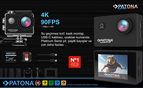 Patona 4235 Platinum Life SL3 Aksiyon Kamera