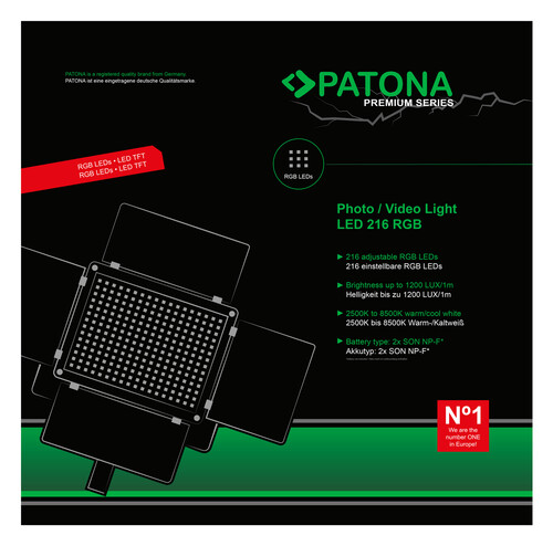 Patona 4289 Premium RGB Led Panel Işık