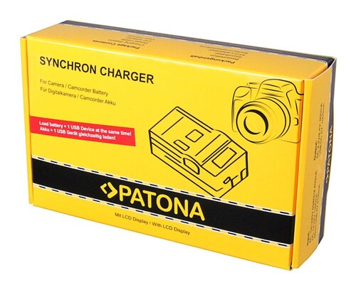 Patona 4574 Senkron LCD Ekranlı USB Şarj Cihazı Canon LP-E8 İçin