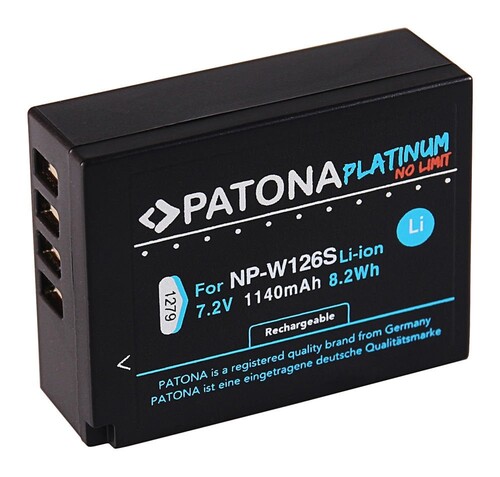 Patona NP-W126 İçin Şarj Aleti + Patona Platinum Batarya Fuji NP-W126S