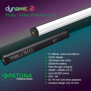 PATONA Premium RC30 RGB Tüp Fotoğraf ve Video Işığı - Thumbnail