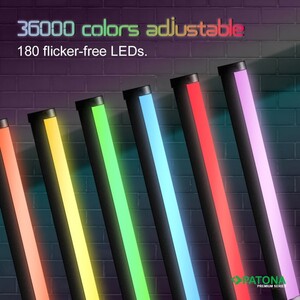 PATONA Premium RC30 RGB Tüp Fotoğraf ve Video Işığı - Thumbnail