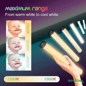 PATONA Premium RC30 RGB Tüp Fotoğraf ve Video Işığı - Thumbnail