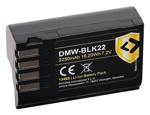 Patona Protect 13465 Panasonic DMW-BLK22 Batarya