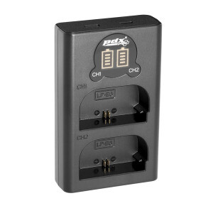 PDX - PDX Canon LP-E6 USB İkili Şarj Cihazı PDX - PDX Canon LP-E6 USB İkili Şarj Cihazı