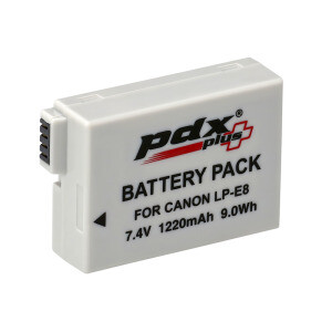 PDX Plus for Canon LP-E8 Batarya