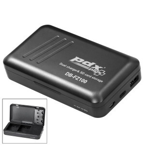 PDX - PDX Plus for Sony NP-FZ100 ikili Şarj ve SD Kart Kutusu