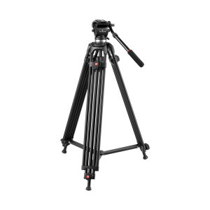 PDX - PDX Pro Tatsujin 0508B Broadcast Profesyonel Alüminyum Video Tripod 1.85M
