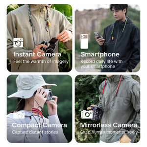 PGYTECH Camera Strap Slim (Outdoor-Aurora Blue) - Kamera Askısı - Thumbnail