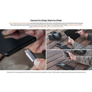 PGYTECH CFexpress CreateMate Card Reader Type A/SD(Classic Black) - Thumbnail