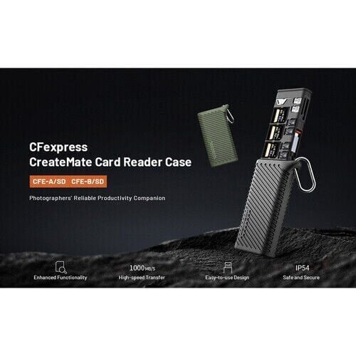 PGYTECH CFexpress CreateMate Card Reader Type B/SD(Moss Green)