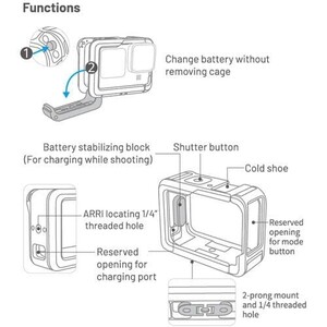 PGYTECH GoPro 12 Camera Cage - Thumbnail