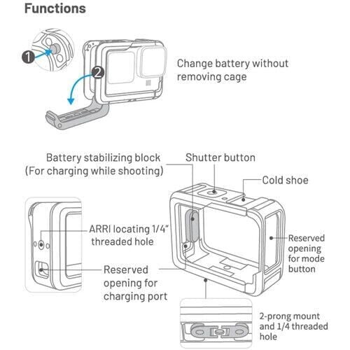 PGYTECH GoPro 12 Camera Cage