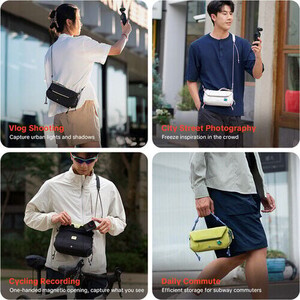 PGYTECH OneGo Pocket 2L Sling Çanta (Space Black) - Thumbnail