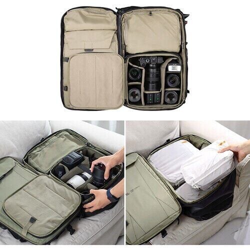 PGYTECH OneMo Travel Backpack 35L (Olive Green) + Camera Insert L