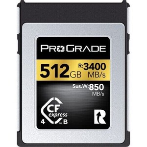 ProGrade - ProGrade Digital 512GB CFexpress 4.0 Type B 3400+ MB/Sec Read - 850 MB/Sec Sust Write YENİ