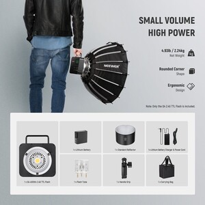 Neewer - Q4 400W Akülü Flaş + QPRO-C Tetikleyici (1)