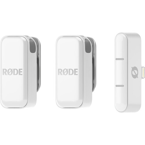 RODE Wireless Micro 2 Kişilik Kablosuz Yaka Mikrofonu (Lightning / Beyaz)