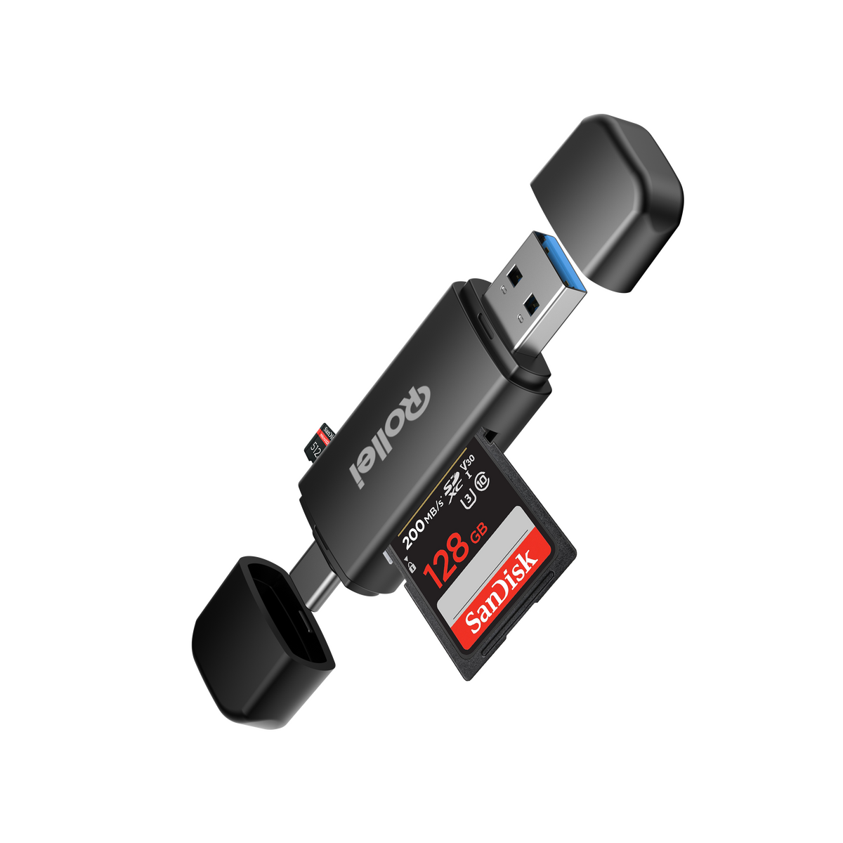 Rollei 2 in 1 Kart Okuyucu SD & MicroSD - ürün görseli 2
