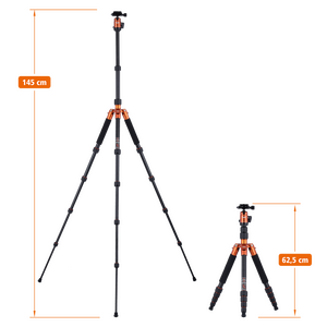 Rollei Compact Traveler No.1 Alüminyum Turuncu Tripod - Thumbnail