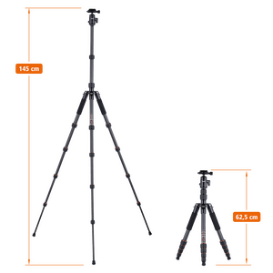 Rollei Compact Traveler No.1 Karbon Siyah Tripod - Thumbnail
