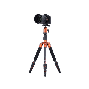 Rollei Compact Traveler No.1 Karbon Turuncu Tripod - Thumbnail