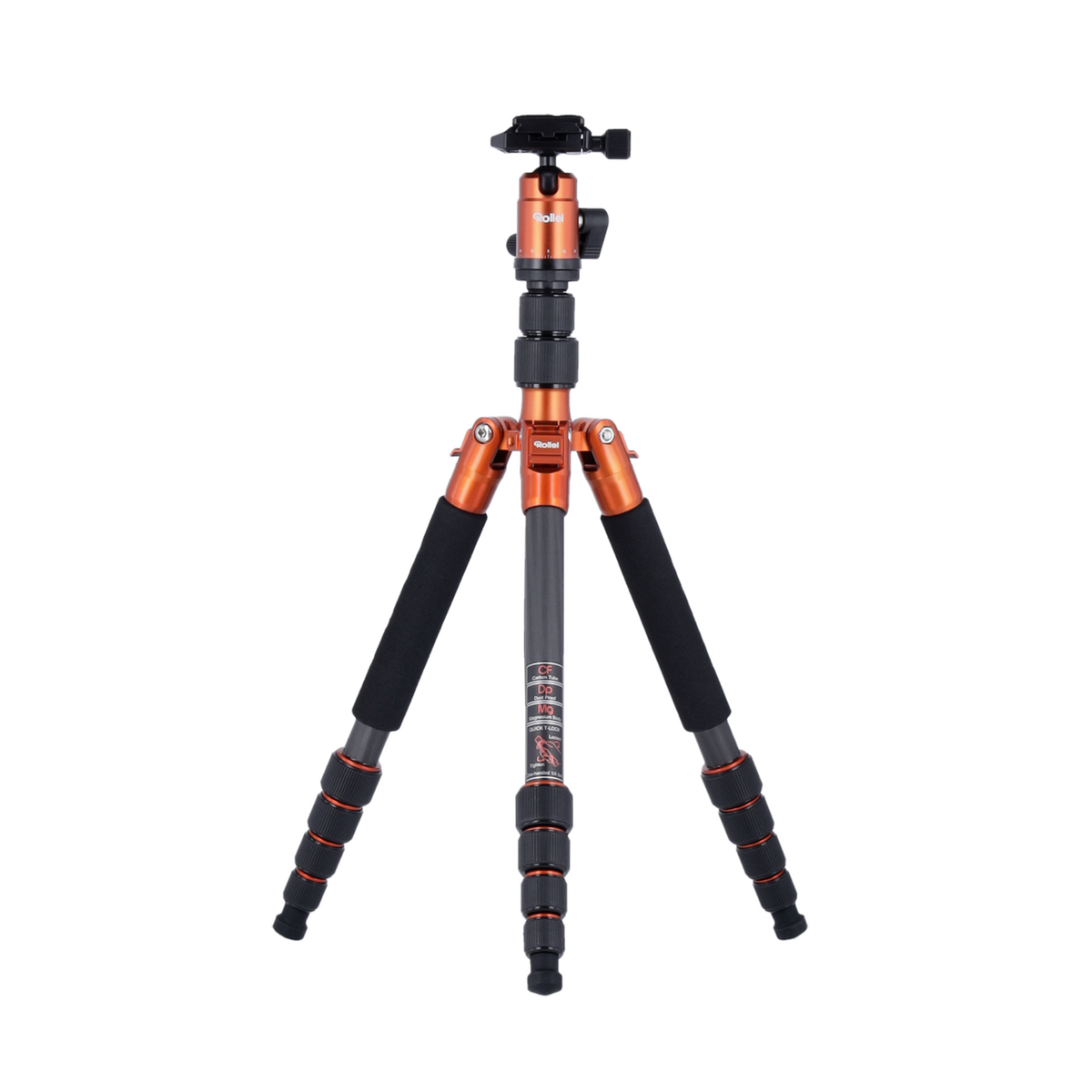 Rollei Compact Traveler No.1 Karbon Turuncu Tripod - ürün görseli 1