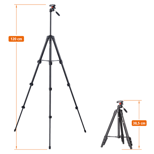 Rollei Compact Traveler Star S1 Fotoğraf ve Video Siyah Tripod