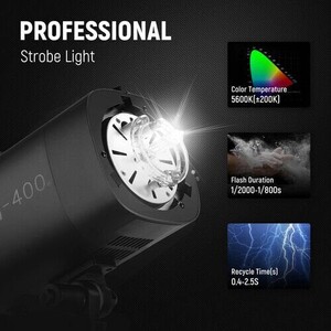 Neewer S101-400W Pro Profesyonel Stüdyo Flaşı (Tek) - Thumbnail
