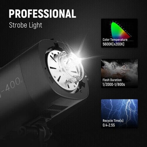 Neewer S101-400W Pro Profesyonel Stüdyo Flaşı (Tek)