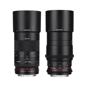 Samyang 100mm T3.1 VDSLR ED UMC Makro Cine Lens (Canon EF) - Thumbnail
