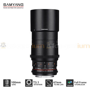 Samyang 100mm T3.1 VDSLR ED UMC Makro Cine Lens (MFT) - Thumbnail