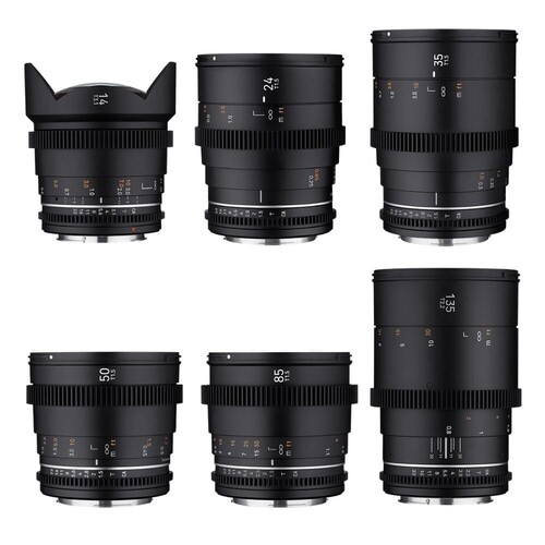 SAMYANG 14/24/35/50/85/135 VDSLR MK II 6'lı Sine Lens Seti (Sony E)