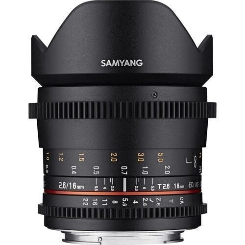 Samyang 16mm T2.6 VDSLR Full Frame Cine Lens