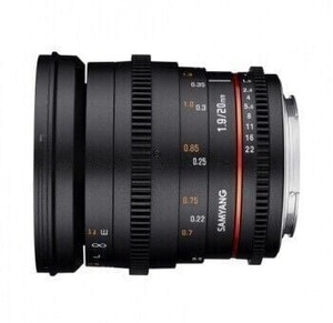 Samyang 20mm T1.9 VDSLR Full Frame Cine Lens (Sony E Mount) - Thumbnail
