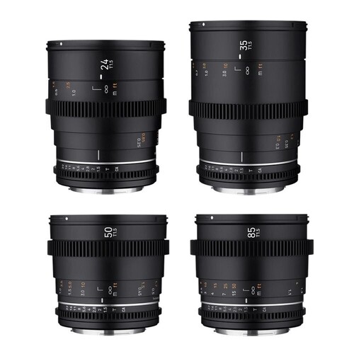 SAMYANG 24/35/50/85 VDSLR MK II 4'lü Sine Lens Seti (Sony E)