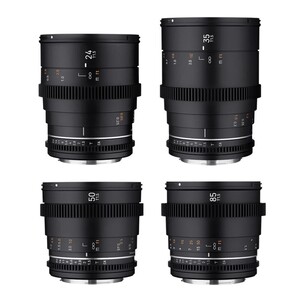 Samyang - SAMYANG 24/35/50/85 VDSLR MK II 4'lü Sine Lens Seti (Sony E)