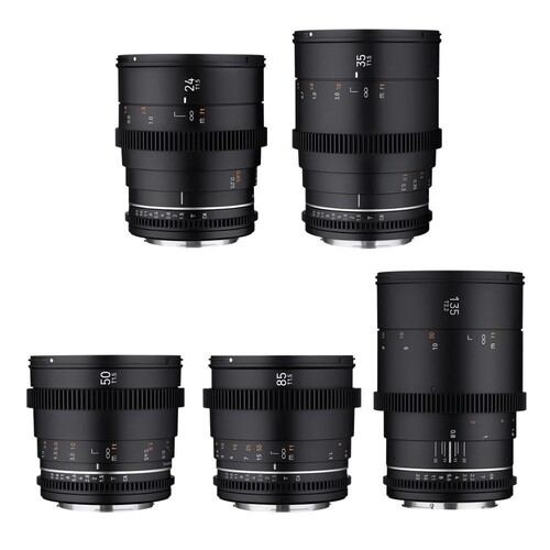 SAMYANG 24/35/50/85/135 VDSLR MK II 5'li Sine Lens Seti (Sony E)