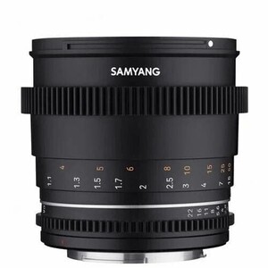 Samyang 85mm T1.5 VDSLR MK2 Cine Lens (Sony E Mount) - Thumbnail