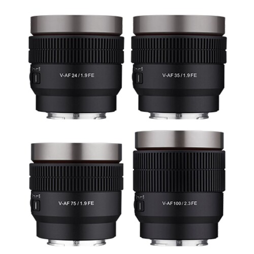 Samyang V-AF 24/35/75/100mm Lens Kiti (Lens Station Hediye)