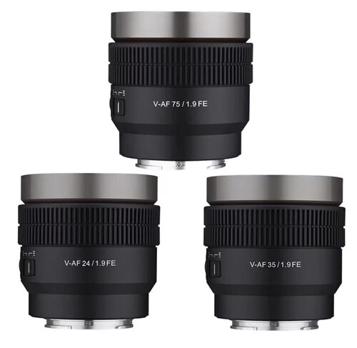 Samyang V-AF 24/35/75mm T1.9 Lens Kiti (Lens Station Hediye)