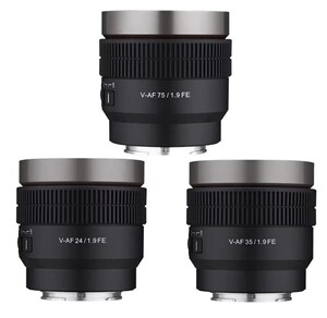 Samyang V-AF 24/35/75mm T1.9 Lens Kiti (Lens Station Hediye) - Thumbnail