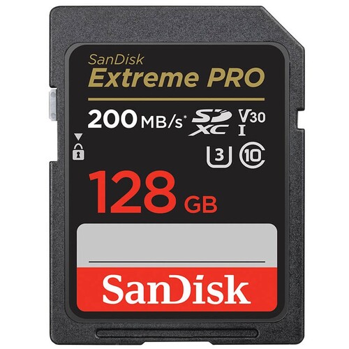 Sandisk 128GB 200mb/sn Extreme PRO V30 SDXC UHS-I Hafıza Kartı