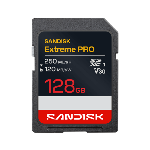 Sandisk 128GB 250MB/s Extreme PRO V30 SDXC UHS-I Hafıza Kartı