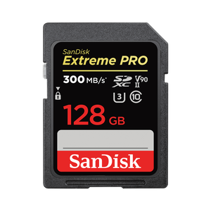 Sandisk - SanDisk 128GB 300mb/s Extreme PRO SDXC UHS-II V90 (SDSDXDK-128G-GN4IN)