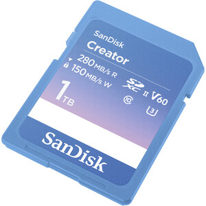 SanDisk 1TB 280MB/s Creator Series V60 UHS-II SDXC Hafıza Kartı - Thumbnail