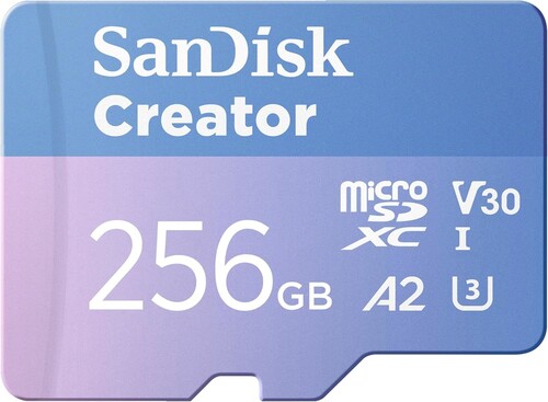 SanDisk 256GB 190MB/s Creator Series V30 UHS-II MicroSD Hafıza Kartı