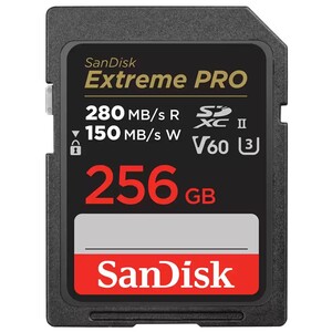 SanDisk 256GB 280MB/s Extreme PRO V60 SDXC™ UHS-II Hafıza Kartı - Thumbnail