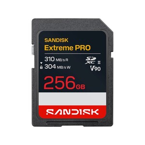 Sandisk 256GB 310Mb/s Extreme PRO SDXC UHS-II V90 Hafıza Kartı (SDSDXDE-256G-GN4IN) - Thumbnail